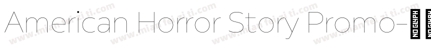 American Horror Story Promo字体转换